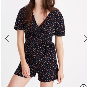 NWT Madewell Wrap Front Prairie Posies Romper